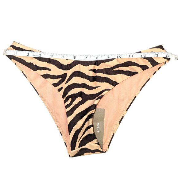 NWT J. Crew | XS/Small 2pc Top & Bottom Zebra Stripe Bikini - Picture 6 of 9